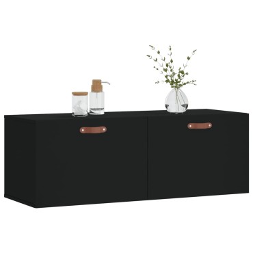 vidaXL Ντουλάπι Τοίχου Μαύρο 100x36,5x35cm από Επεξεργασμένο Ξύλο 1 τεμ.