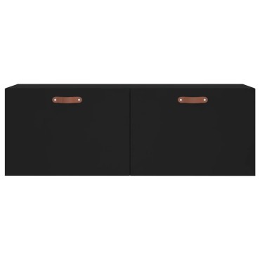vidaXL Ντουλάπι Τοίχου Μαύρο 100x36,5x35cm από Επεξεργασμένο Ξύλο 1 τεμ.