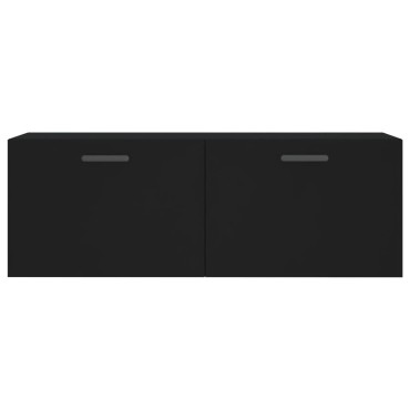 vidaXL Ντουλάπι Τοίχου Μαύρο 100x36,5x35cm από Επεξεργασμένο Ξύλο 1 τεμ.