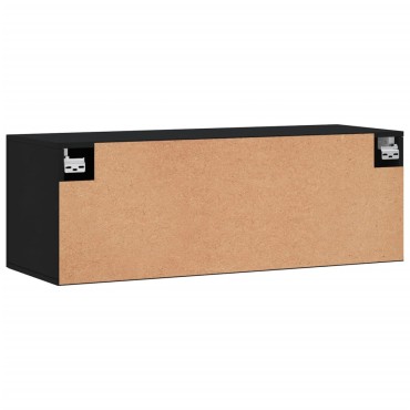 vidaXL Ντουλάπι Τοίχου Μαύρο 100x36,5x35cm από Επεξεργασμένο Ξύλο 1 τεμ.