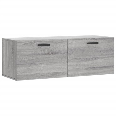 vidaXL Ντουλάπι Τοίχου Γκρι Sonoma 100x36,5x35cm Επεξεργασμένο Ξύλο 1 τεμ.