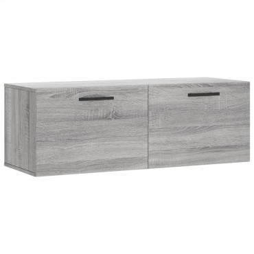vidaXL Ντουλάπι Τοίχου Γκρι Sonoma 100x36,5x35cm Επεξεργασμένο Ξύλο 1 τεμ.