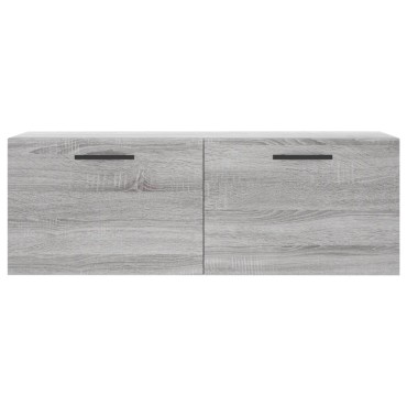 vidaXL Ντουλάπι Τοίχου Γκρι Sonoma 100x36,5x35cm Επεξεργασμένο Ξύλο 1 τεμ.