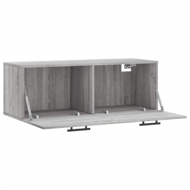 vidaXL Ντουλάπι Τοίχου Γκρι Sonoma 100x36,5x35cm Επεξεργασμένο Ξύλο 1 τεμ.