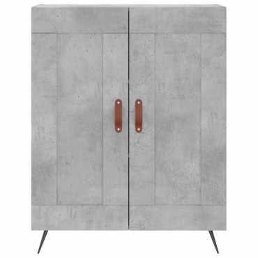 vidaXL Ντουλάπι Γκρι Σκυροδέματος 69,5x34x90cm Επεξεργασμένο Ξύλο 1 τεμ.