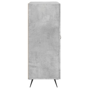 vidaXL Ντουλάπι Γκρι Σκυροδέματος 69,5x34x90cm Επεξεργασμένο Ξύλο 1 τεμ.