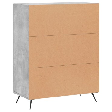 vidaXL Ντουλάπι Γκρι Σκυροδέματος 69,5x34x90cm Επεξεργασμένο Ξύλο 1 τεμ.