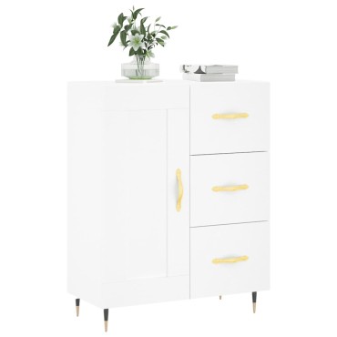 vidaXL Ντουλάπι Λευκό 69,5x34x90cm από Επεξεργασμένο Ξύλο 1 τεμ.
