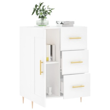 vidaXL Ντουλάπι Λευκό 69,5x34x90cm από Επεξεργασμένο Ξύλο 1 τεμ.