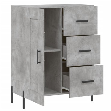 vidaXL Ντουλάπι Γκρι Σκυροδέματος 69,5x34x90cm Επεξεργασμένο Ξύλο 1 τεμ.
