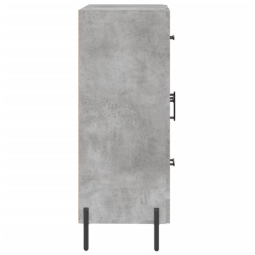 vidaXL Ντουλάπι Γκρι Σκυροδέματος 69,5x34x90cm Επεξεργασμένο Ξύλο 1 τεμ.