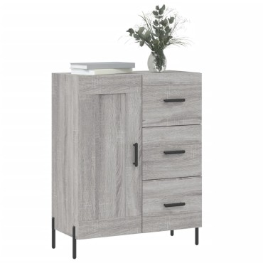 vidaXL Ντουλάπι Γκρι Sonoma 69,5x34x90cm από Επεξεργασμένο Ξύλο 1 τεμ.