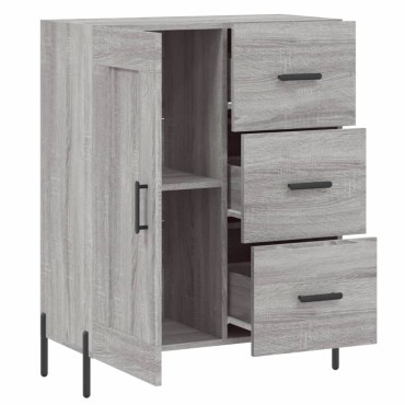 vidaXL Ντουλάπι Γκρι Sonoma 69,5x34x90cm από Επεξεργασμένο Ξύλο 1 τεμ.