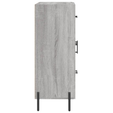 vidaXL Ντουλάπι Γκρι Sonoma 69,5x34x90cm από Επεξεργασμένο Ξύλο 1 τεμ.