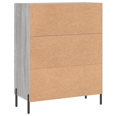 vidaXL Ντουλάπι Γκρι Sonoma 69,5x34x90cm από Επεξεργασμένο Ξύλο 1 τεμ.