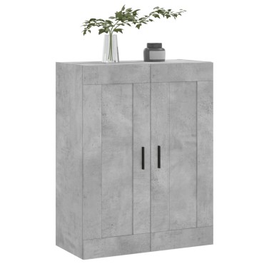 vidaXL Ντουλάπι Επιτοίχιο Γκρι Σκυροδεμ. 69,5x34x90cm Επεξεργ. Ξύλο 1 τεμ.