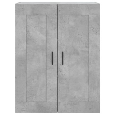 vidaXL Ντουλάπι Επιτοίχιο Γκρι Σκυροδεμ. 69,5x34x90cm Επεξεργ. Ξύλο 1 τεμ.