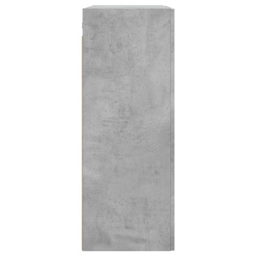vidaXL Ντουλάπι Επιτοίχιο Γκρι Σκυροδεμ. 69,5x34x90cm Επεξεργ. Ξύλο 1 τεμ.