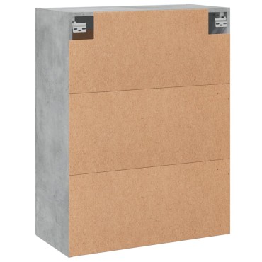 vidaXL Ντουλάπι Επιτοίχιο Γκρι Σκυροδεμ. 69,5x34x90cm Επεξεργ. Ξύλο 1 τεμ.