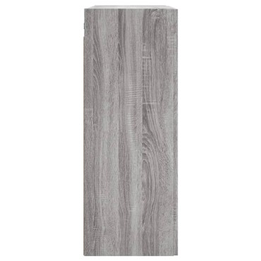 vidaXL Ντουλάπι Επιτοίχιο Γκρι Sonoma 69,5x34x90cm Επεξεργ. Ξύλο 1 τεμ.