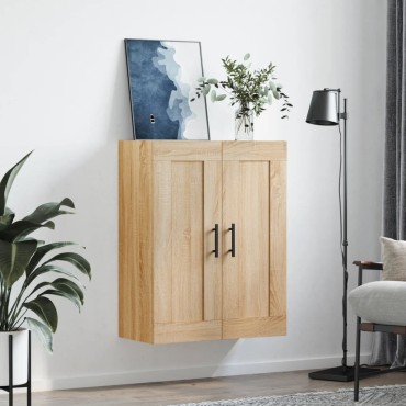 vidaXL Ντουλάπι Επιτοίχιο Sonoma Δρυς 69,5x34x90cm Επεξεργ. Ξύλο 1 τεμ.