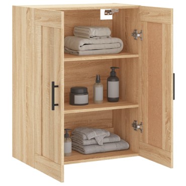vidaXL Ντουλάπι Επιτοίχιο Sonoma Δρυς 69,5x34x90cm Επεξεργ. Ξύλο 1 τεμ.