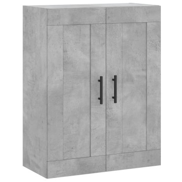 vidaXL Ντουλάπι Επιτοίχιο Γκρι Σκυροδεμ. 69,5x34x90cm Επεξεργ. Ξύλο 1 τεμ.