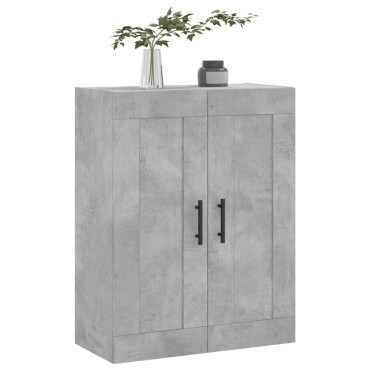 vidaXL Ντουλάπι Επιτοίχιο Γκρι Σκυροδεμ. 69,5x34x90cm Επεξεργ. Ξύλο 1 τεμ.