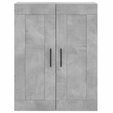 vidaXL Ντουλάπι Επιτοίχιο Γκρι Σκυροδεμ. 69,5x34x90cm Επεξεργ. Ξύλο 1 τεμ.