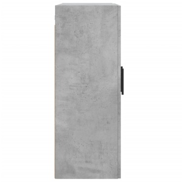 vidaXL Ντουλάπι Επιτοίχιο Γκρι Σκυροδεμ. 69,5x34x90cm Επεξεργ. Ξύλο 1 τεμ.