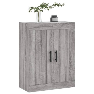 vidaXL Ντουλάπι Επιτοίχιο Γκρι Sonoma 69,5x34x90cm Επεξεργ. Ξύλο 1 τεμ.