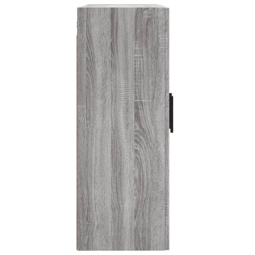 vidaXL Ντουλάπι Επιτοίχιο Γκρι Sonoma 69,5x34x90cm Επεξεργ. Ξύλο 1 τεμ.