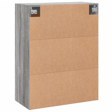 vidaXL Ντουλάπι Επιτοίχιο Γκρι Sonoma 69,5x34x90cm Επεξεργ. Ξύλο 1 τεμ.