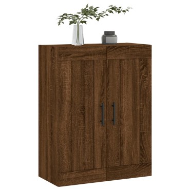 vidaXL Ντουλάπι Τοίχου Καφέ Δρυς 69,5x34x90cm από Επεξεργ. Ξύλο 1 τεμ.
