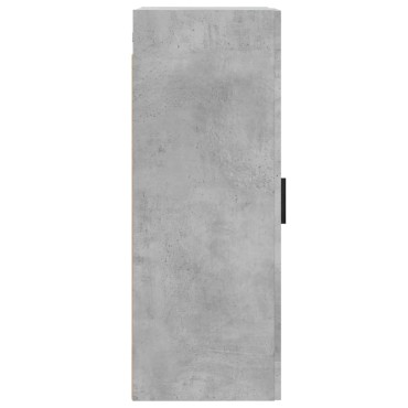 vidaXL Ντουλάπι Τοίχου Γκρι Σκυροδέματος 34,5x34x90cm Επεξεργ. Ξύλο 1 τεμ.