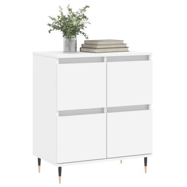 vidaXL Συρταριέρα Λευκή 60x35x70cm από Επεξεργασμένο Ξύλο 1 τεμ.