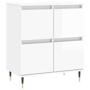 vidaXL Ντουλάπι Γυαλιστερό Λευκό 60x35x70cm από Επεξεργασμένο Ξύλο 1 τεμ.