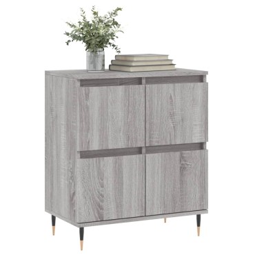 vidaXL Ντουλάπι Γκρι Sonoma 60x35x70cm από Επεξεργασμένο Ξύλο 1 τεμ.