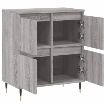 vidaXL Ντουλάπι Γκρι Sonoma 60x35x70cm από Επεξεργασμένο Ξύλο 1 τεμ.