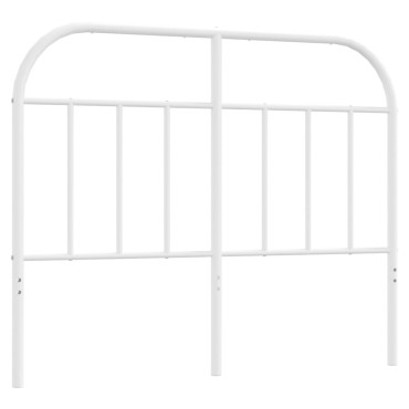 vidaXL Κεφαλάρι Λευκό Μεταλλικό 125x3x100cm 1 τεμ.