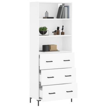 vidaXL Ντουλάπι Λευκό 69,5x34x180cm από Επεξεργασμένο Ξύλο 1 τεμ.