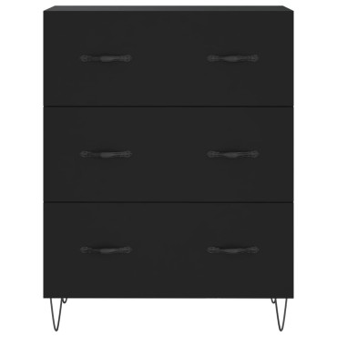vidaXL Ντουλάπι Μαύρο 69,5x34x180cm από Επεξεργασμένο Ξύλο 1 τεμ.