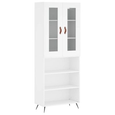 vidaXL Ντουλάπι Λευκό 69,5x34x180cm από Επεξεργασμένο Ξύλο 1 τεμ.