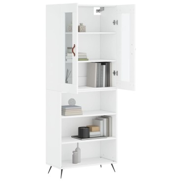 vidaXL Ντουλάπι Λευκό 69,5x34x180cm από Επεξεργασμένο Ξύλο 1 τεμ.
