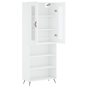 vidaXL Ντουλάπι Λευκό 69,5x34x180cm από Επεξεργασμένο Ξύλο 1 τεμ.