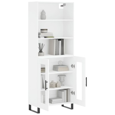 vidaXL Ντουλάπι Λευκό 69,5x34x180cm από Επεξεργασμένο Ξύλο 1 τεμ.