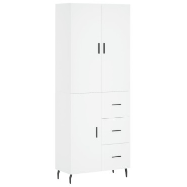 vidaXL Ντουλάπι Λευκό 69,5x34x180cm από Επεξεργασμένο Ξύλο 1 τεμ.