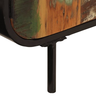 vidaXL Ντουλάπι 140x35x70cm Μασίφ Ανακυκλωμένο Ξύλο και Μέταλλο 1 τεμ.