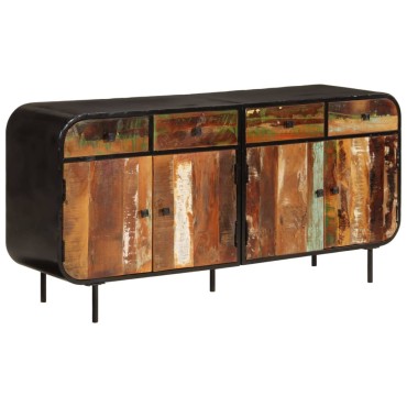 vidaXL Ντουλάπι 140x35x70cm Μασίφ Ανακυκλωμένο Ξύλο και Μέταλλο 1 τεμ.