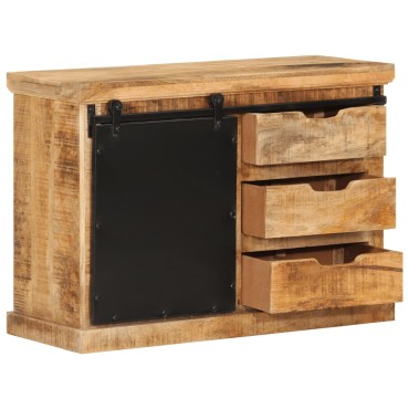 vidaXL Μπουφές 80x30x55cm από Μασίφ Ακατέργαστο Ξύλο Μάνγκο 1 τεμ.